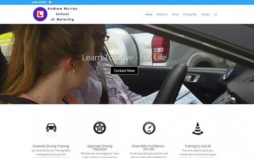 web design for driving instructors by Arrow Design
