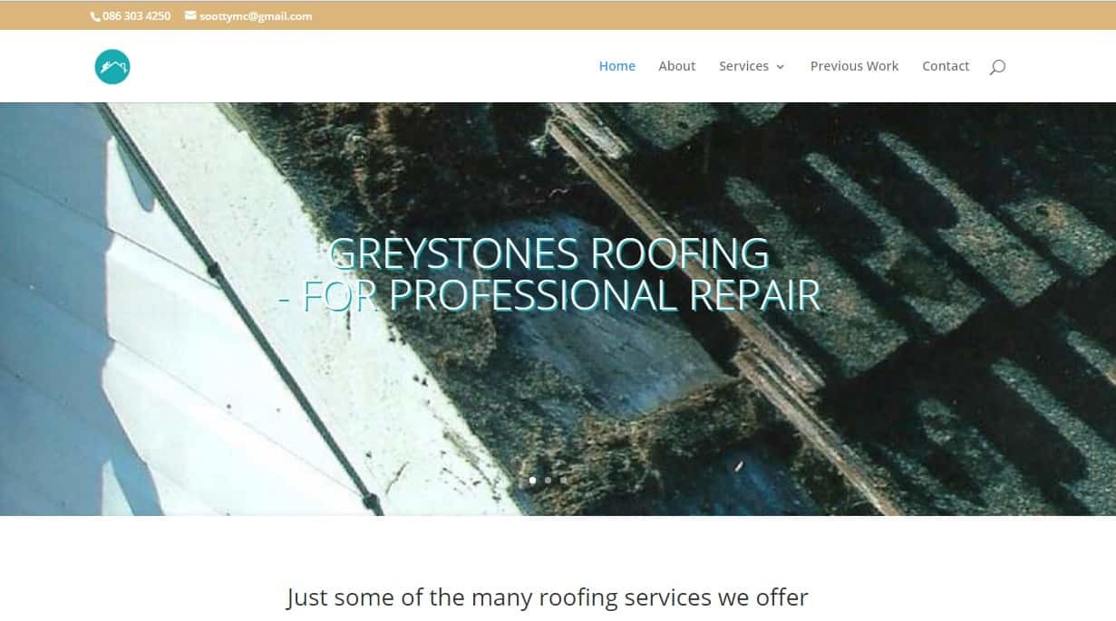 web design for roofers