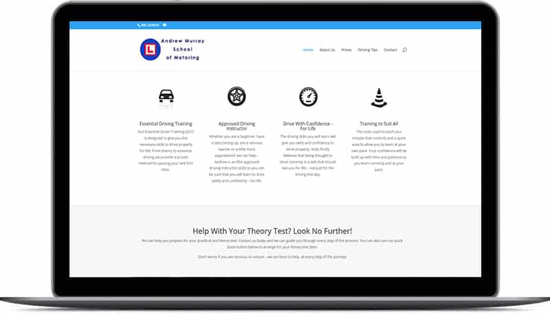 Web design for driving instructors