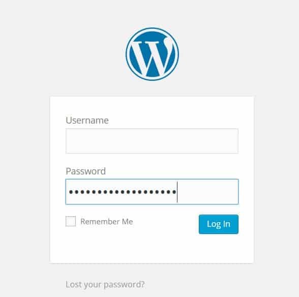 how to log into wordpress