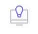 Light bulb icon in front of pc screen for smart website design Dublin