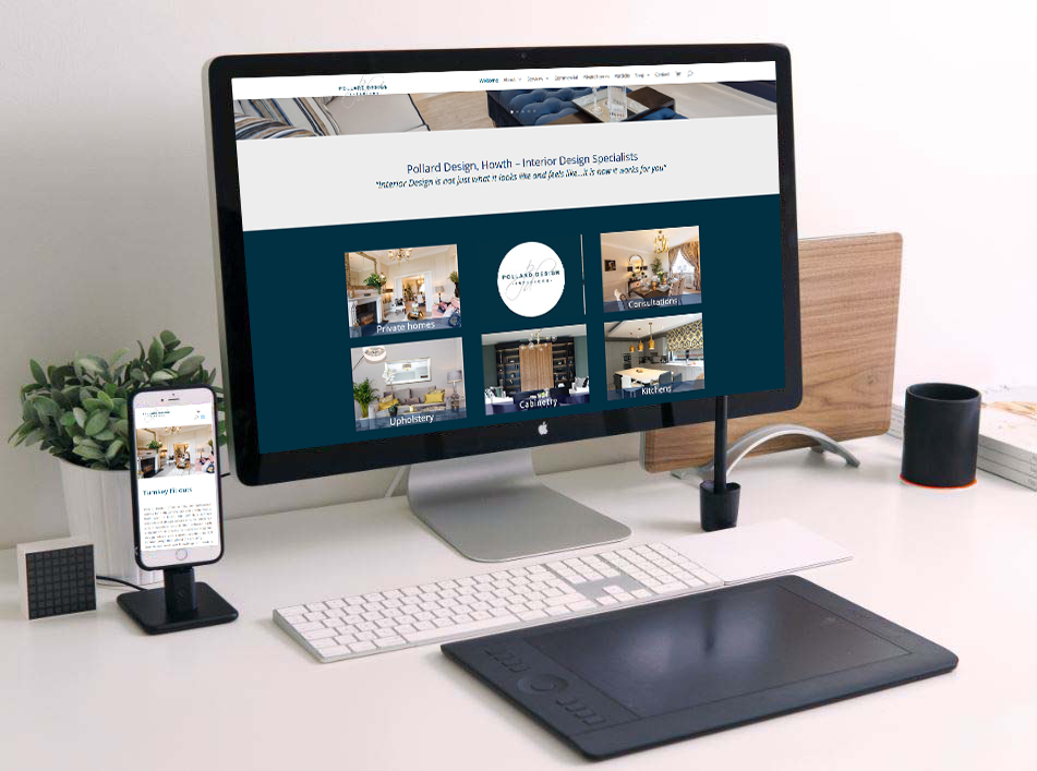 website design for interior design