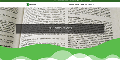 website design for a translator
