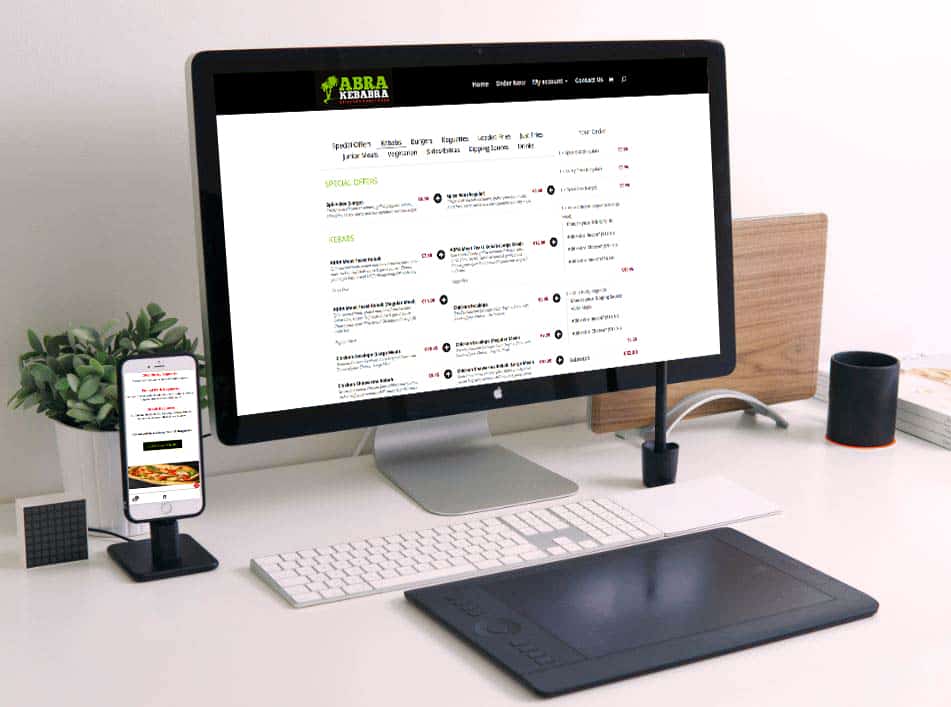 Website design for Abrakebabra