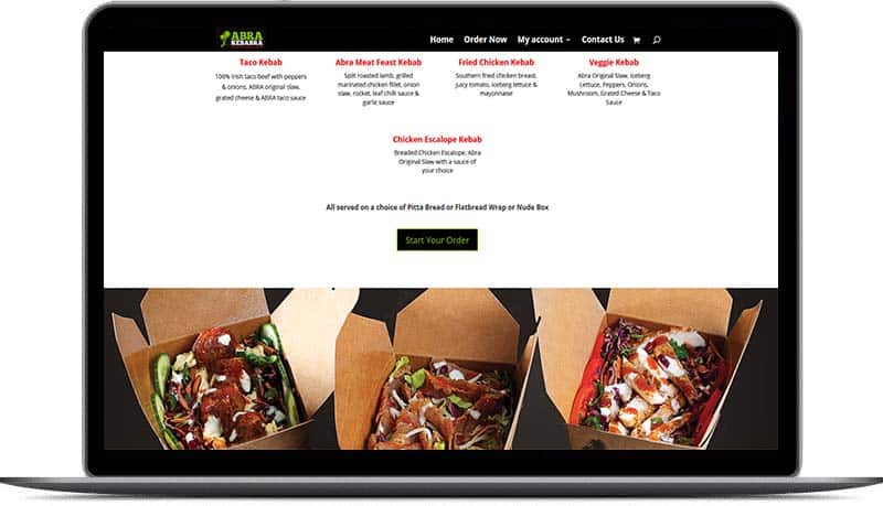 Website design for Abrakebabra