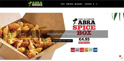 website design for Abrakebabra food supplier