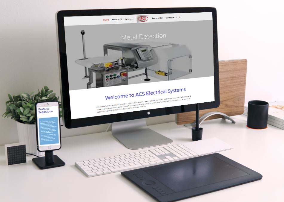 website design for electrical system provider