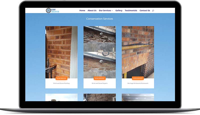 website design for building company