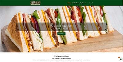 website design for O’Briens food supplier
