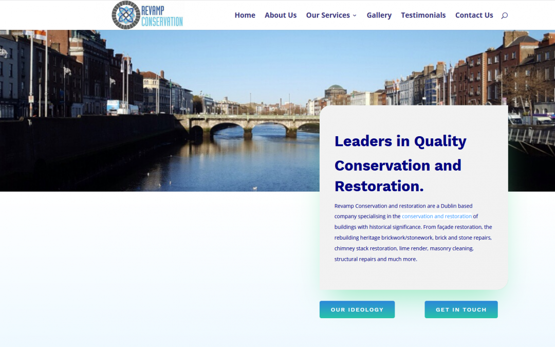 website design for revamp conservation