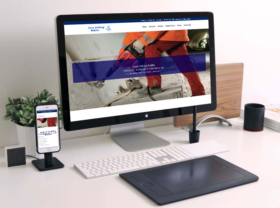 website design for core drilling