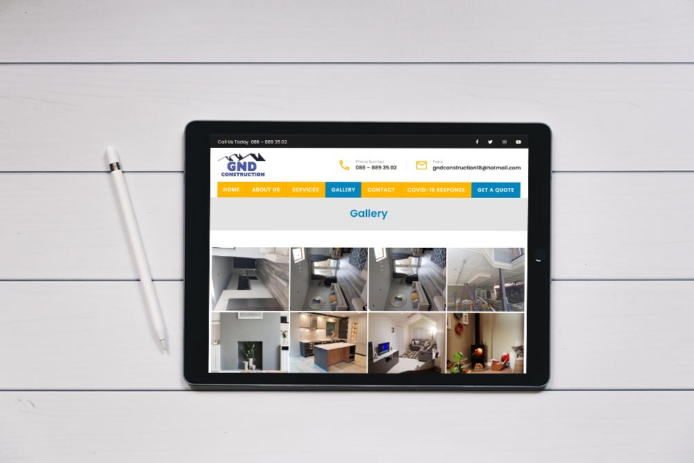 website design for builder company