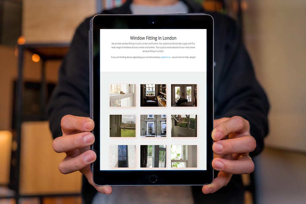 website design for window specialist