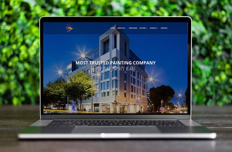 website design for painting companies
