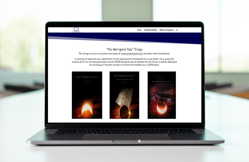 website design for an author