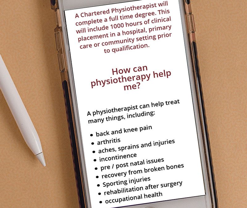 website design for physiotherapy