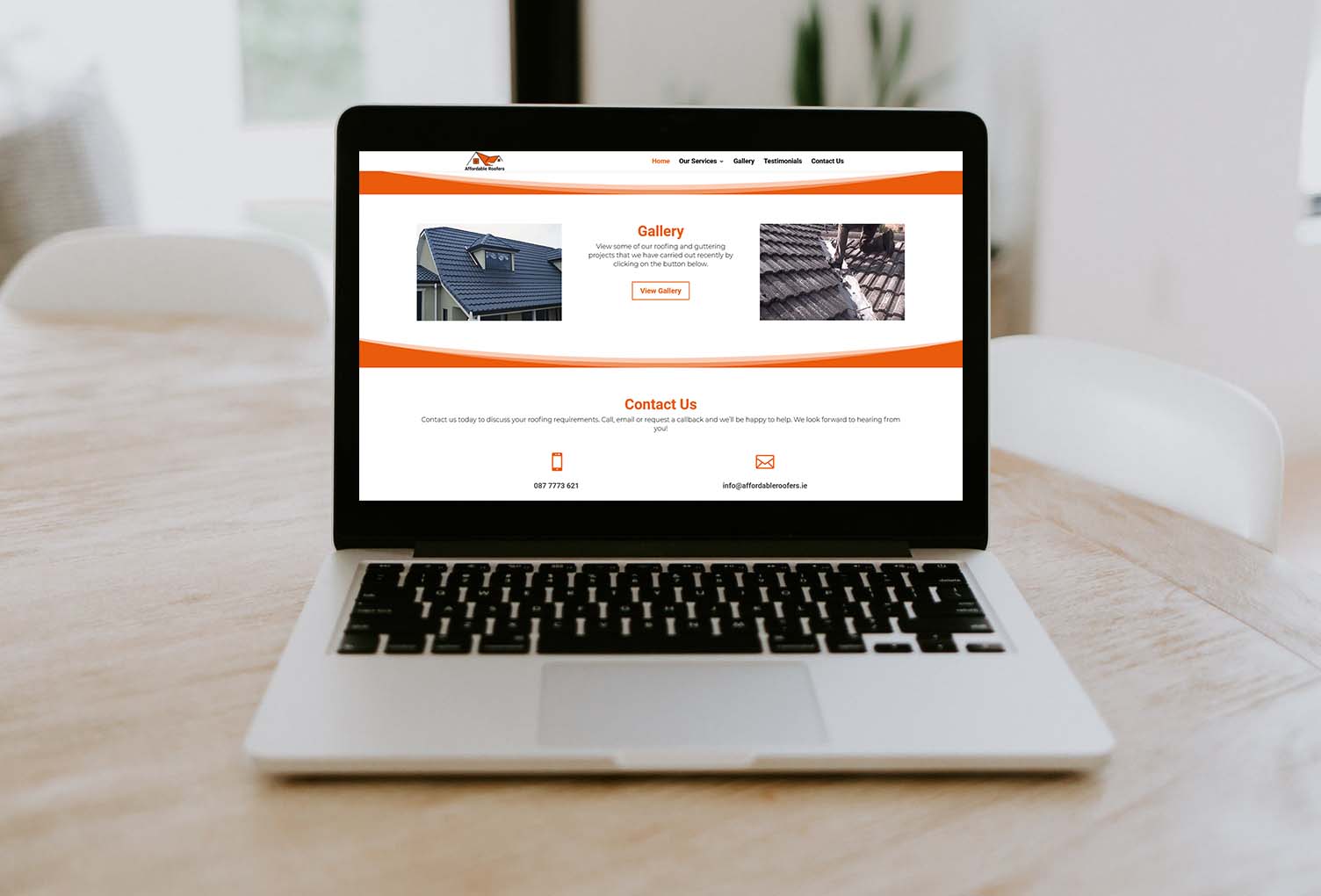 website design for affordable roofers