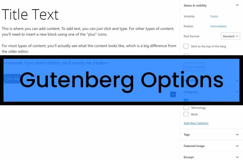 Gutenberg Options