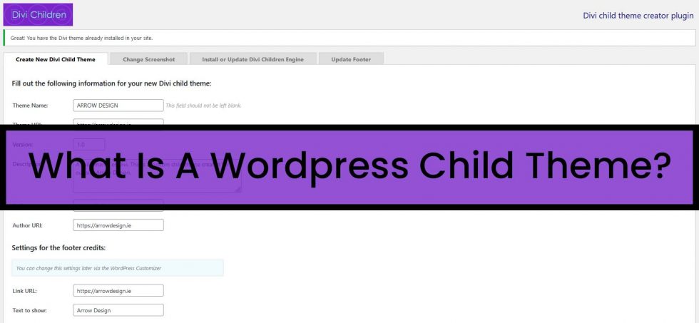 what-is-a-wordpress-child-theme-arrow-design