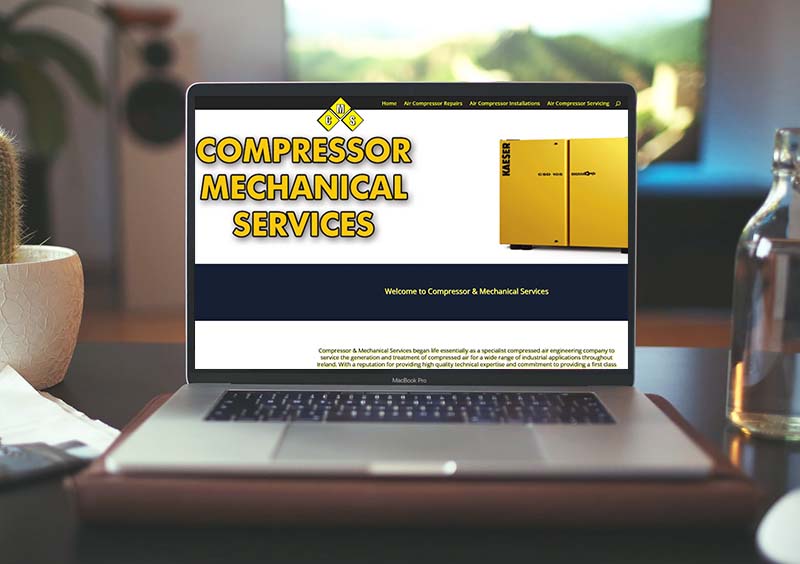 website design for compressor services