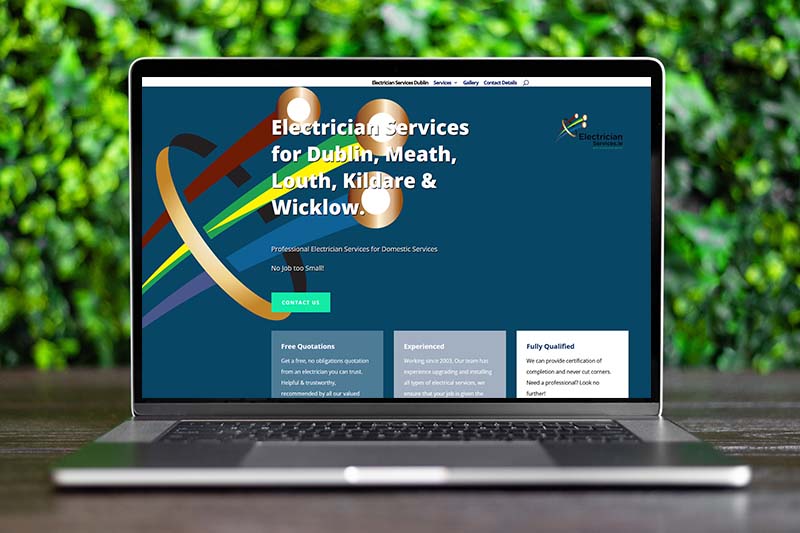 website design for electrician services