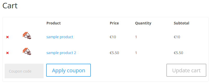 Hide Quantity on Cart Page