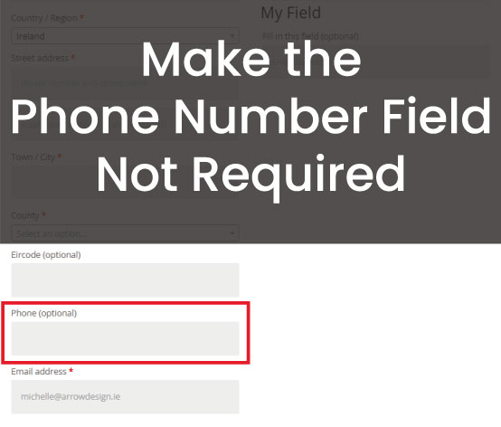 Make the Phone Number Field Not Required