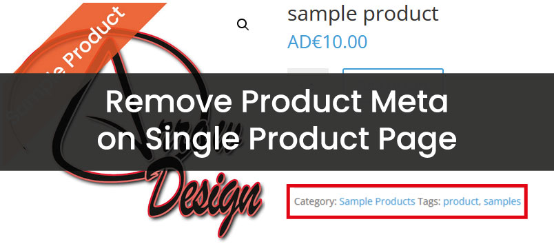 Remove the Product Meta on the Single Product Page