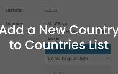 Add a New Country to Countries List