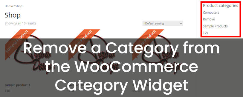 Remove a Category from the WooCommerce Category Widget