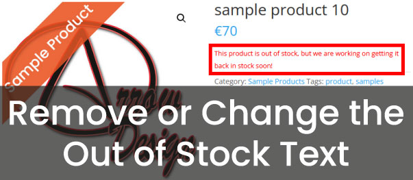 Remove or Change the Out of Stock Text