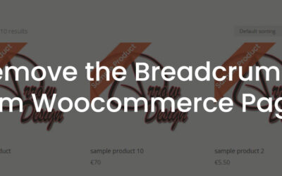 Remove the Breadcrumbs from Woocommerce Pages