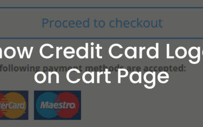 Show Credit Card Logos on Cart Page