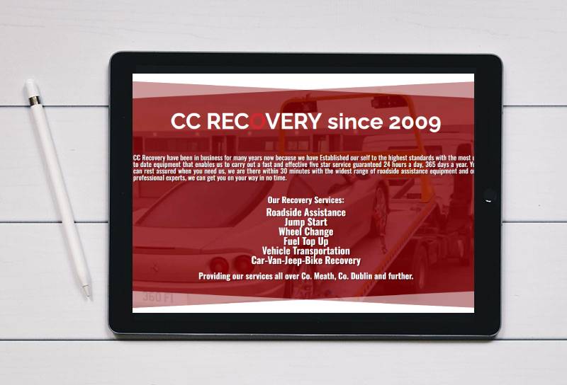cc-recovery-responsive-website website design for a green party councillor