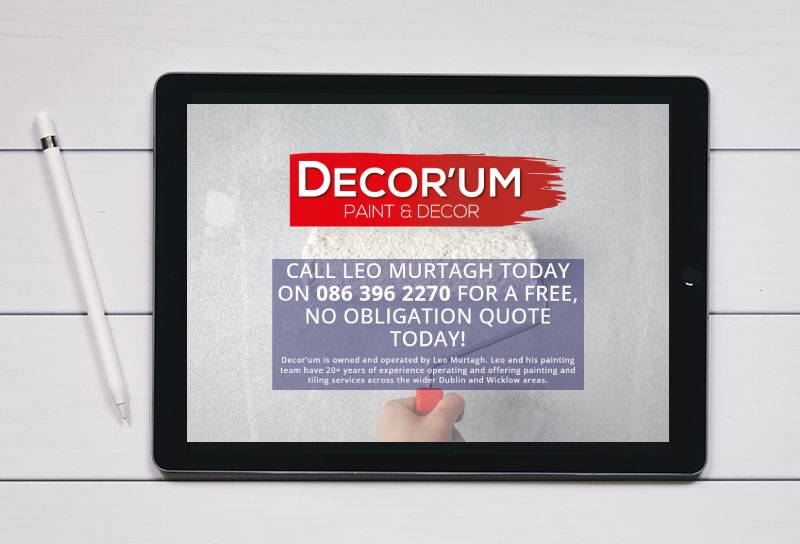 decorum-responsive-website website design for a green party councillor