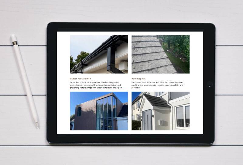 gutter-fitters-and-roof-repairs-responsive-website website design for a green party councillor