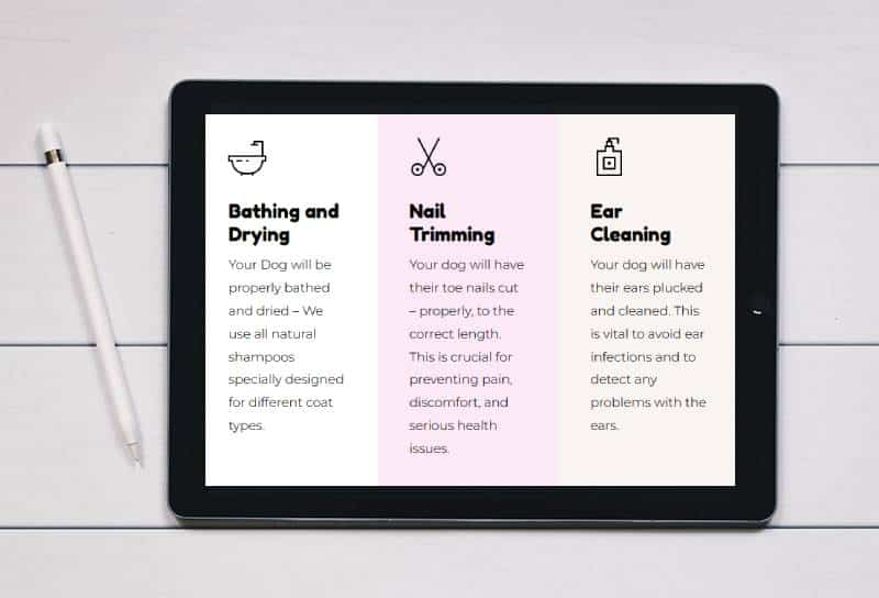 website design for a green party councillor