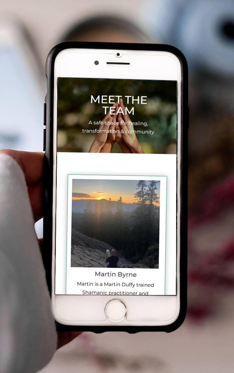 website design for a green party councillor